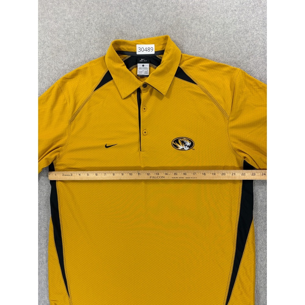 Missouri Tigers Nike Stitched Logo Short Sleeve Campus Polo Shirt (Men's Large) - Picture 5 of 11